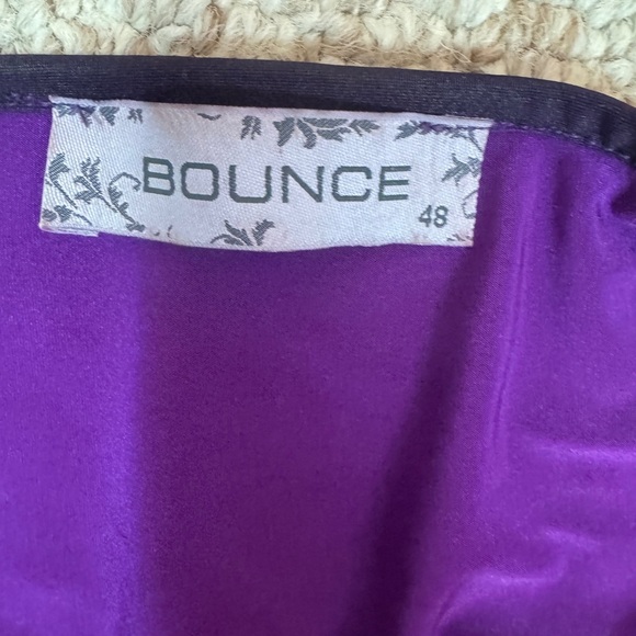 BOUNCE VINTAGE Elegant Purple Draped Dress Size 48. E45 - Picture 6 of 16